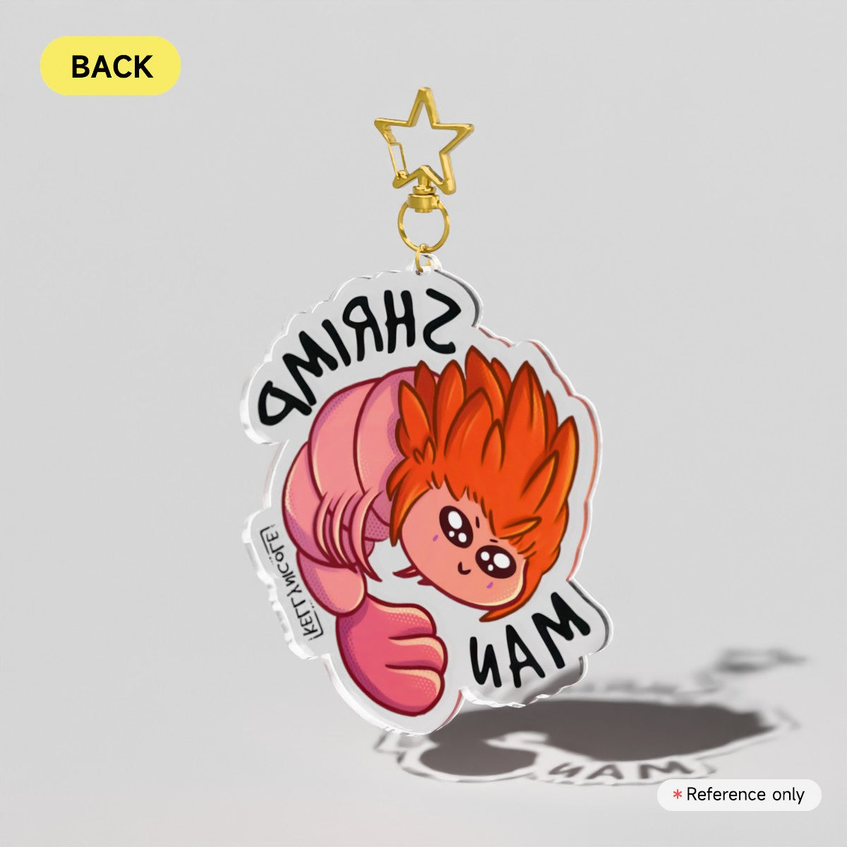 Axel Heart Kingdom Shrimp Man Acrylic Charm