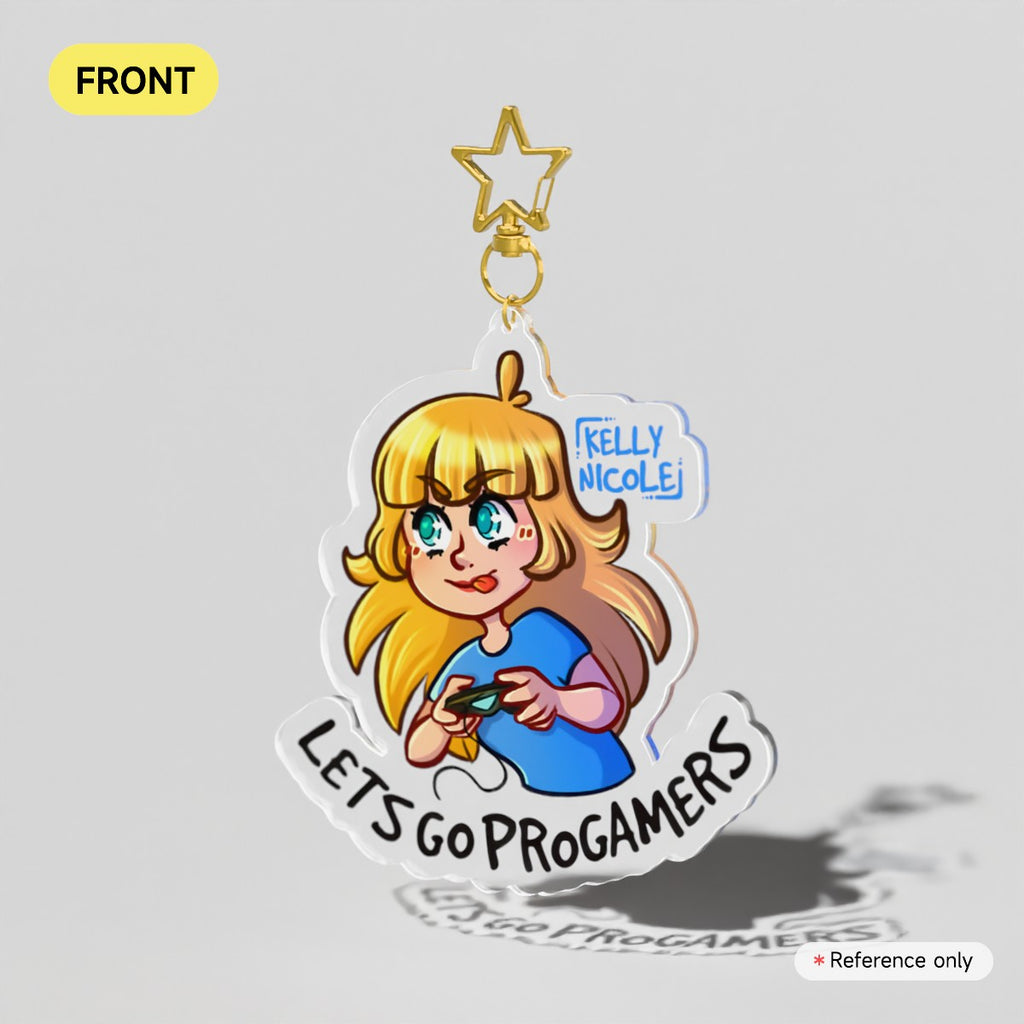 Lets Go ProGamers, Kelly Nicole Acrylic Charm