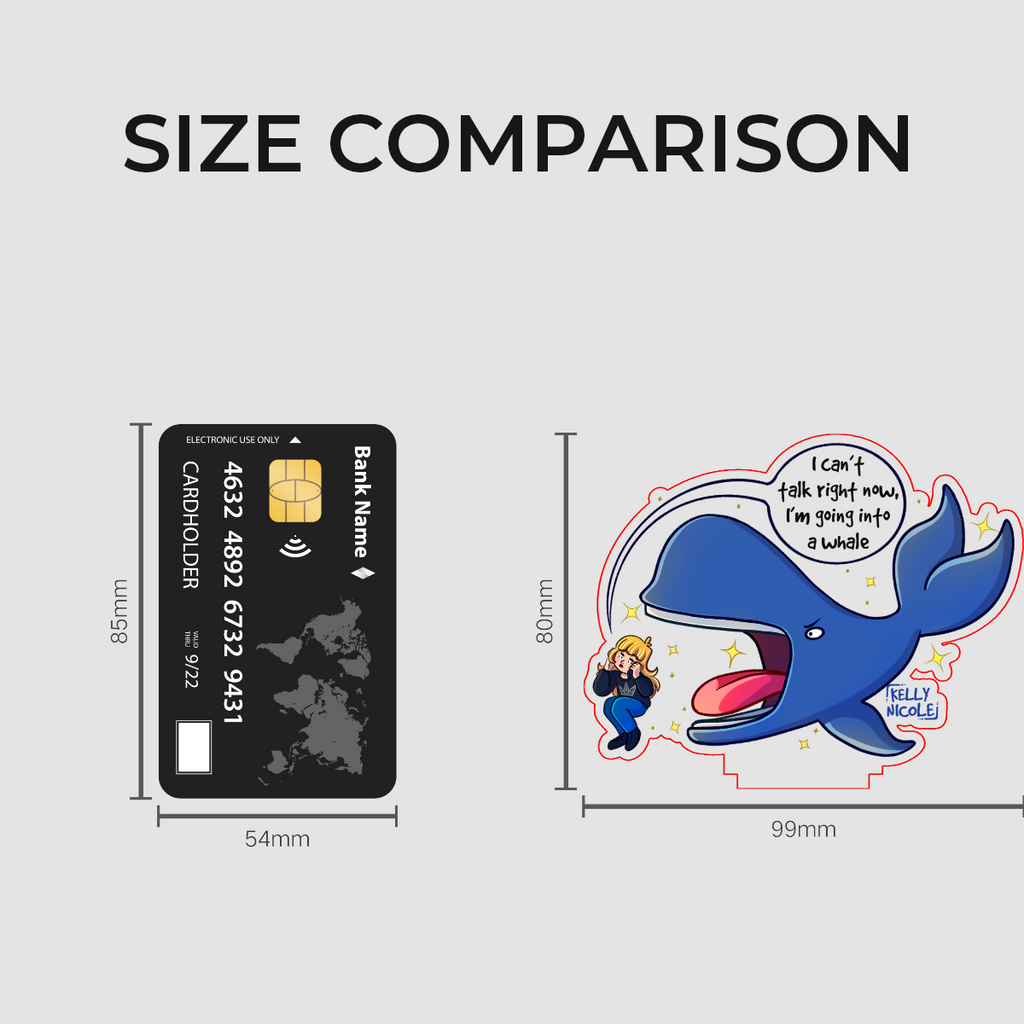 I Can't Talk Right Now I'm Going Into A Whale Kelly Nicole Acrylic Standees