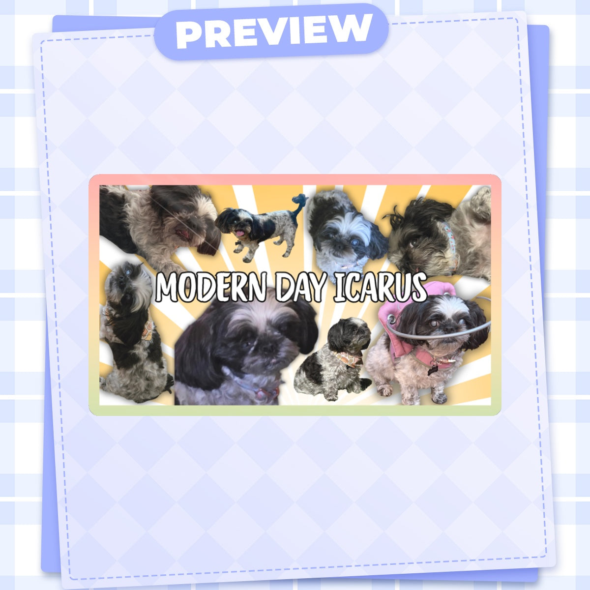 Modern Day Icarus Oreo Glossy Sticker