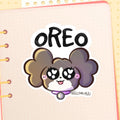Oreo Puppy Emote Glossy Sticker