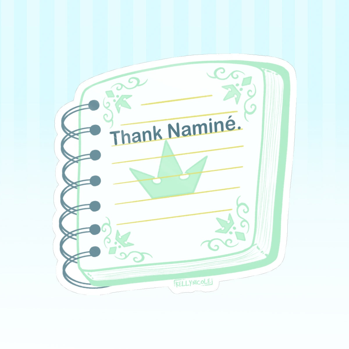 Thank Namine Kingdom Hearts Glossy Sticker