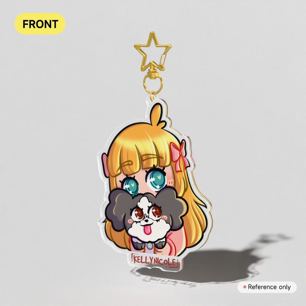 Kelly Nicole and Oreo Emote Acrylic Charm