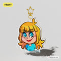 Kelly Nicole Evil Emote Acrylic Charm