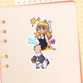 Kelly Nicole, Spud the Axolotl, and Oreo HoloStar Sticker